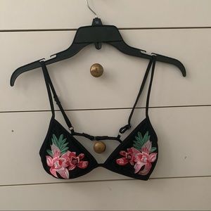 flower bikini top